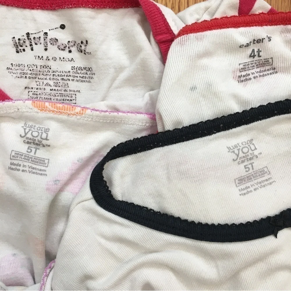 Carter's little girls cotton long sleeve sleep wear T-shirt